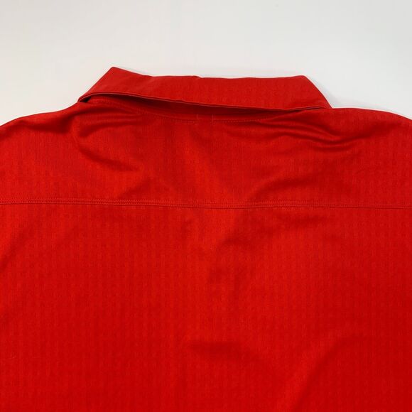 Nike Golf Shirt Men XL Extra Large Red Tour Performance Moisture Wicking Polo - Picture 10 of 12